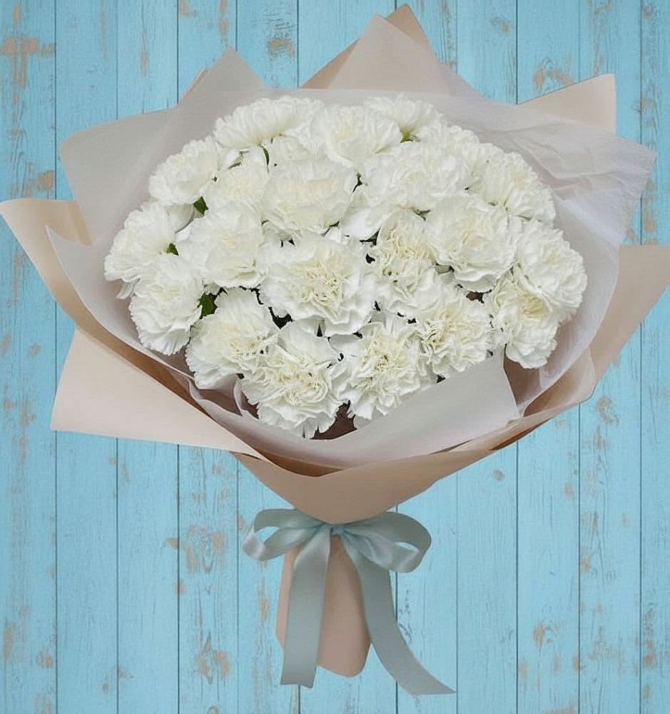 Букет цветов из: Гвоздики в Старой Рузе