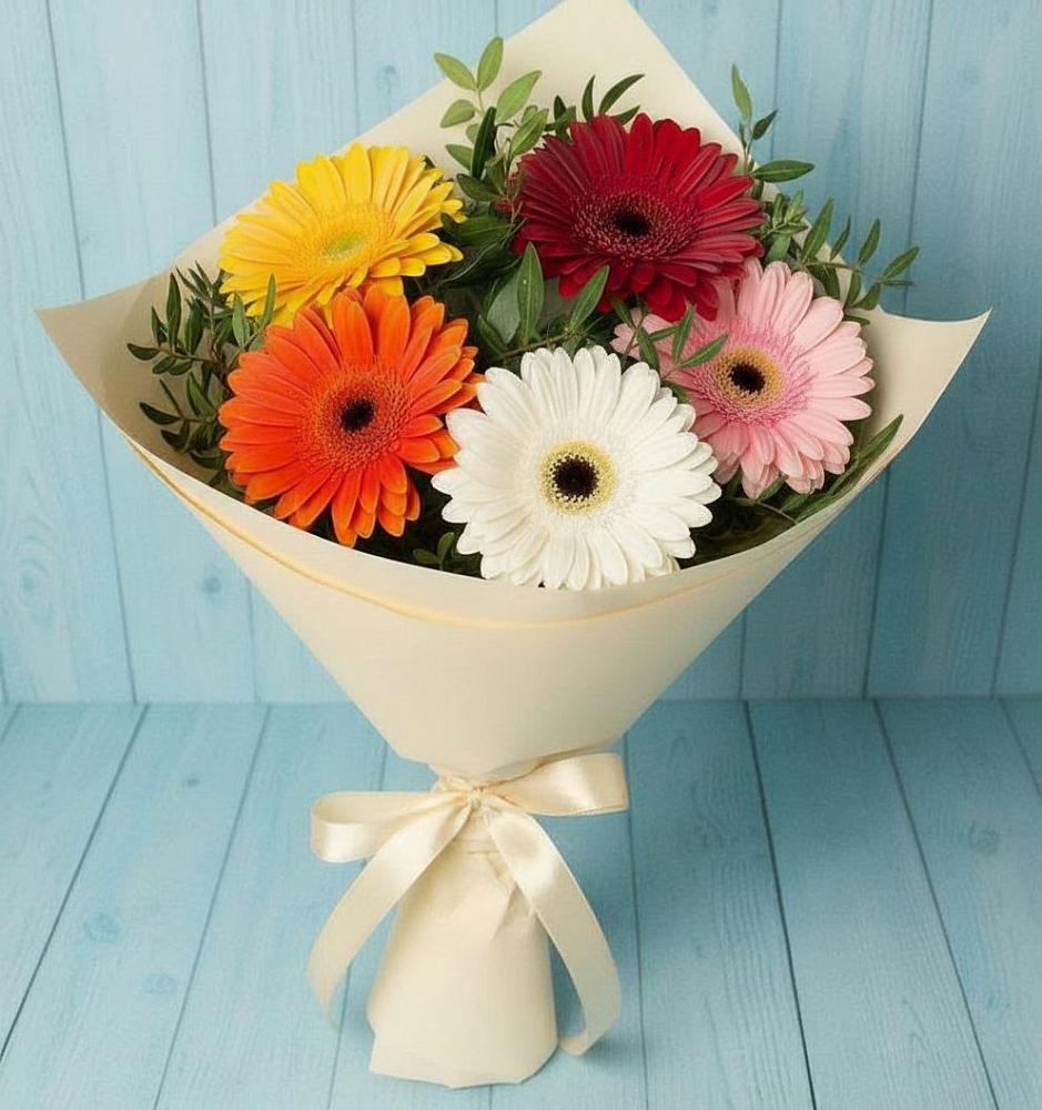 Букет цветов из: Герберы в Старой Рузе