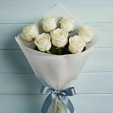 Букет 7 Белых роз Эдлесс Лав #REPLACE_PRED# Старой Рузе