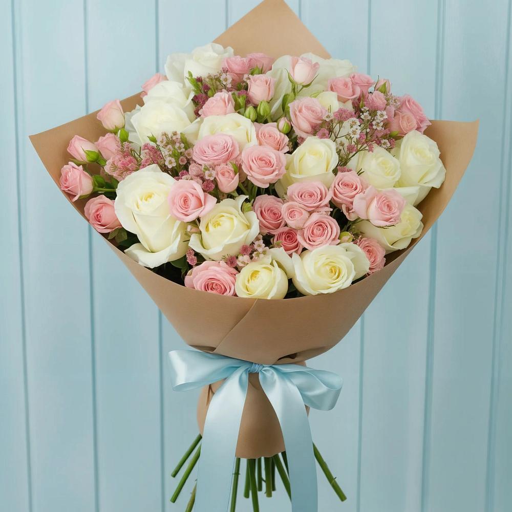 Букет цветов из: Розы в Старой Рузе