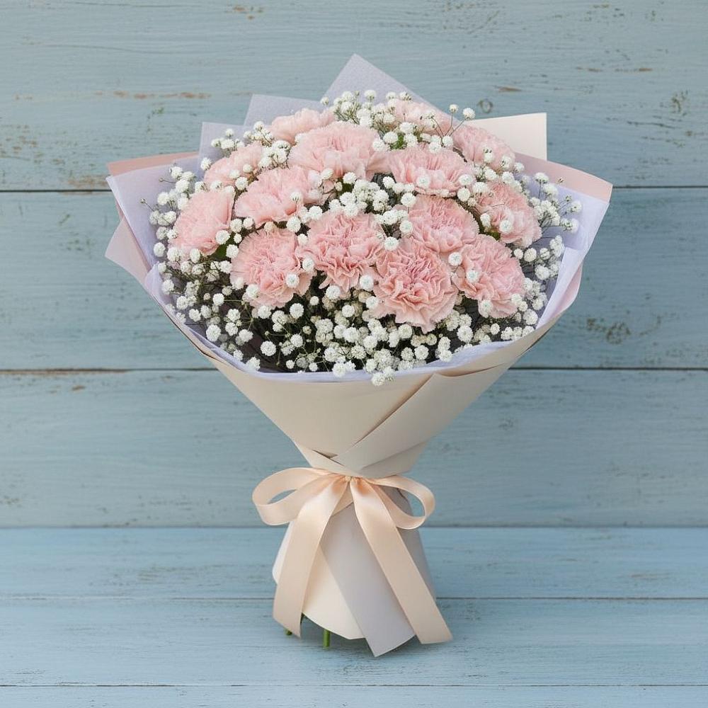 Букет цветов из: Гвоздики в Старой Рузе