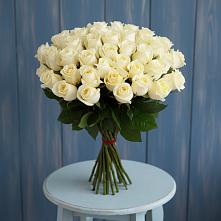 Букет 51 Белая роза Эдлесс Лав #REPLACE_PRED# Старой Рузе