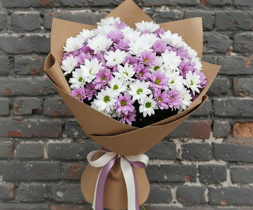 Букет цветов из: Хризантемы в Старой Рузе