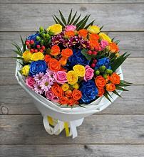 Букет цветов из:  Розы и Хризантемы #REPLACE_PRED# Старой Рузе