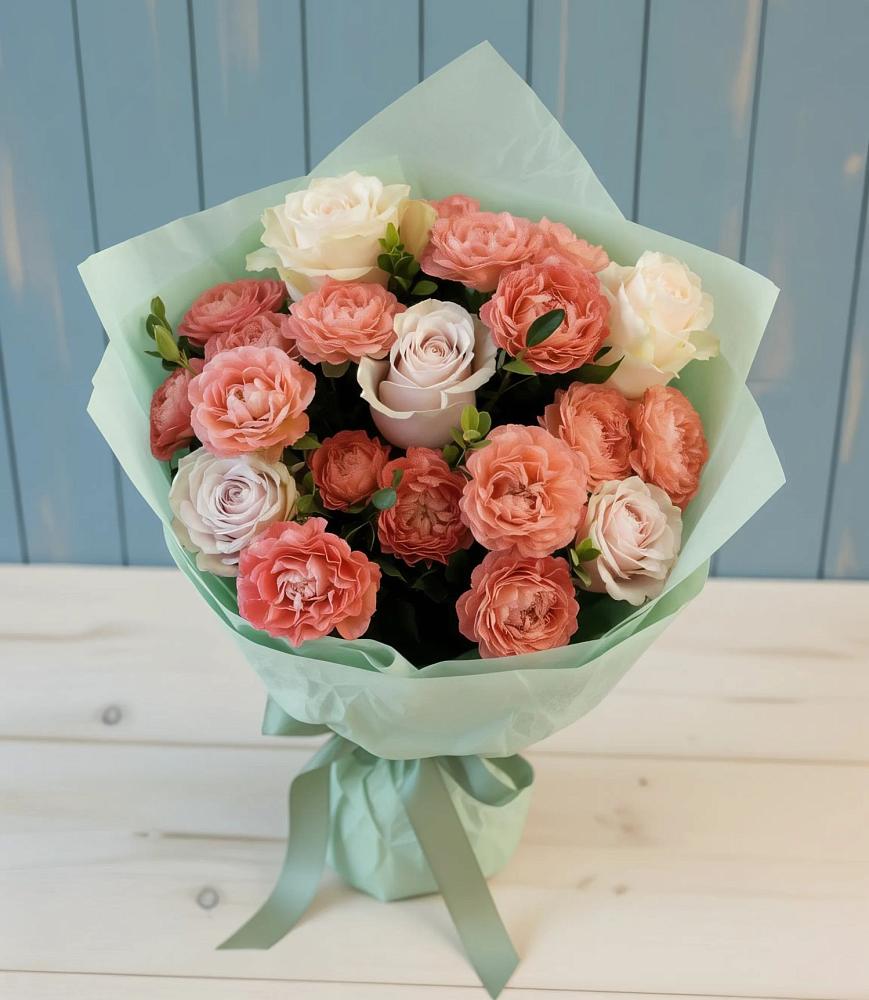 Букет цветов из: Розы в Старой Рузе