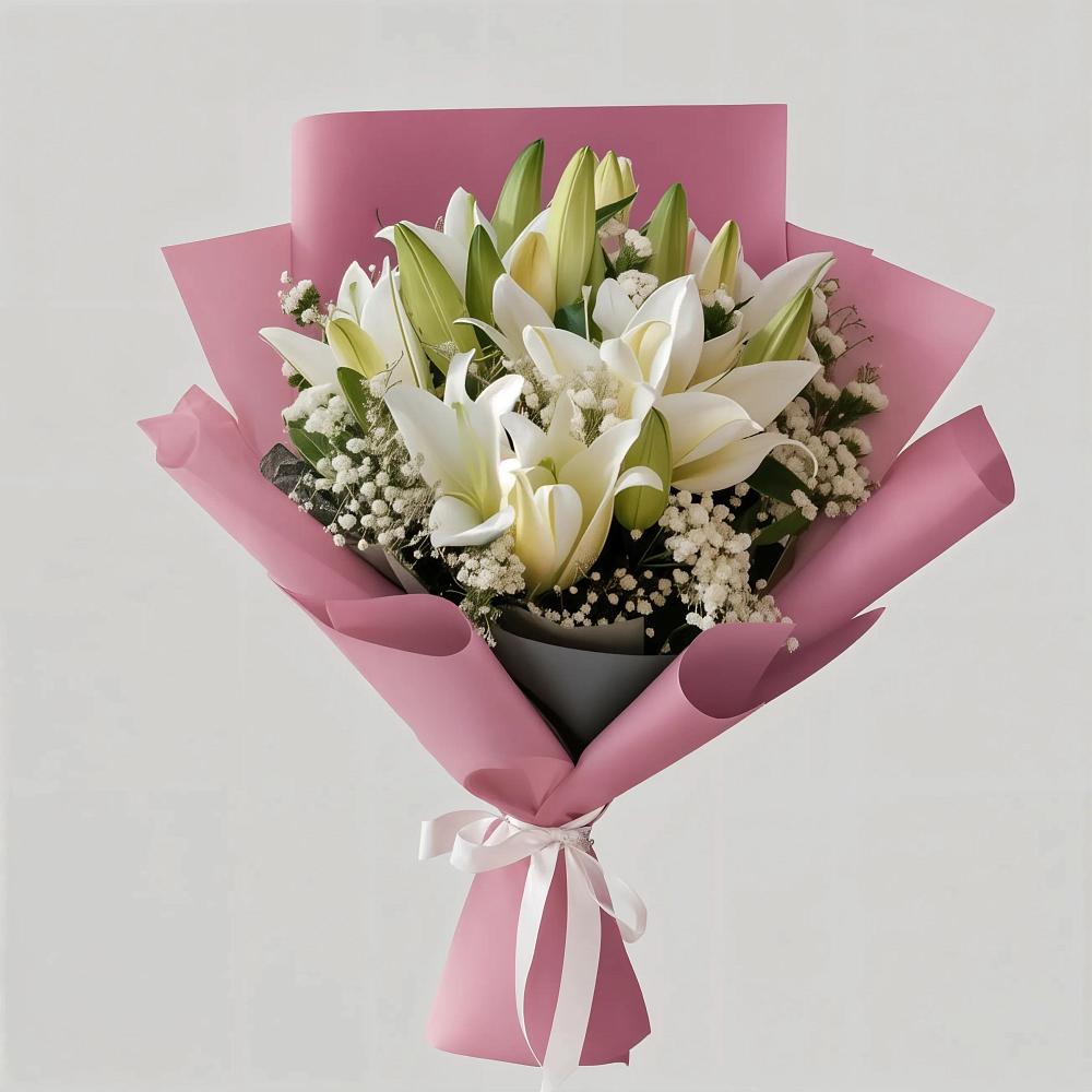 Букет цветов из: Лилии в Старой Рузе