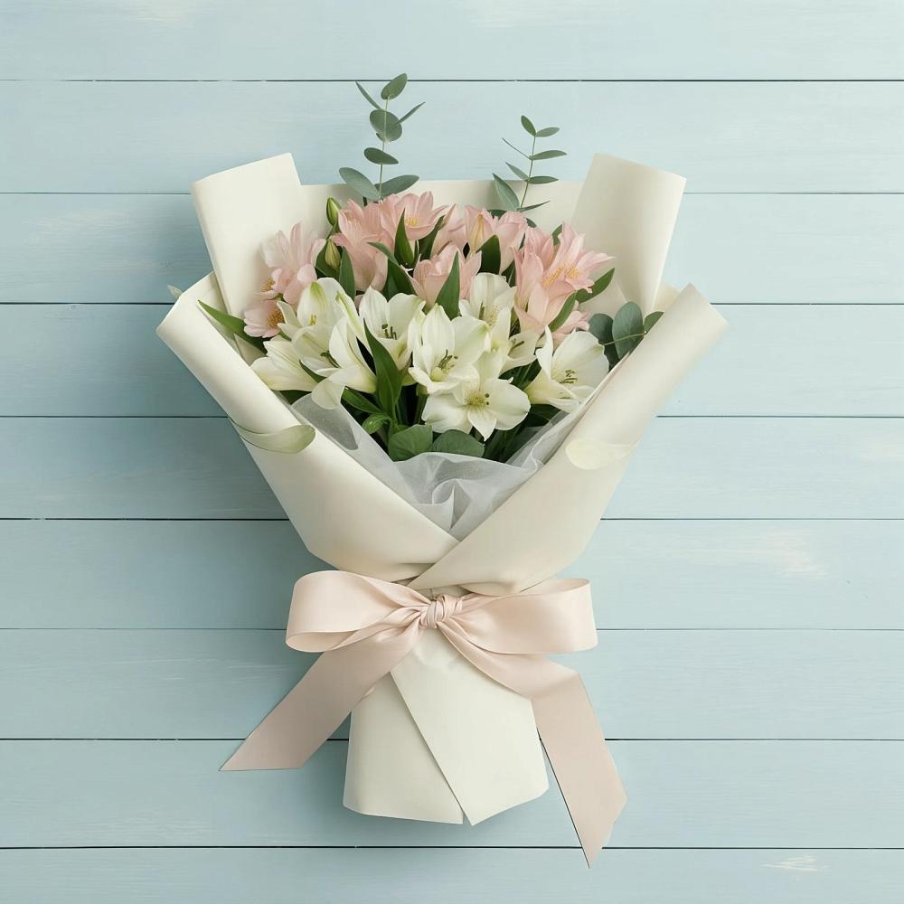 Букет цветов из: Альстромерии в Старой Рузе