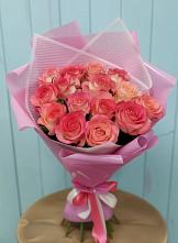 Букет 15 Розовых роз Равель в Старой Рузе